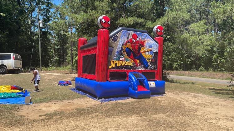 Spider Man Character Bounce House